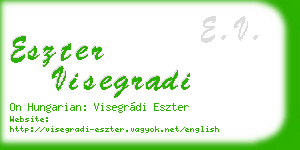 eszter visegradi business card